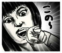 A mysterious woman Hideko sticker #9104788