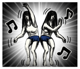 A mysterious woman Hideko sticker #9104791