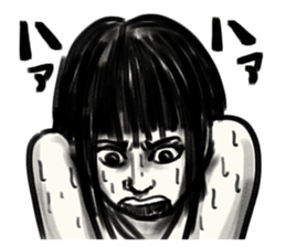 A mysterious woman Hideko sticker #9104803