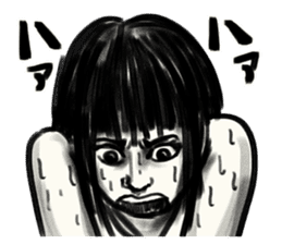 A mysterious woman Hideko sticker #9104803