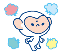 Polite small monkey. sticker #9104945