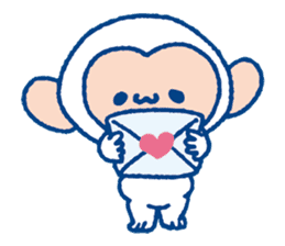 Polite small monkey. sticker #9104958