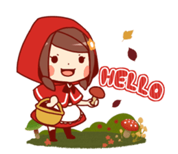 Little Red Riding Hood & Wolf sticker #9105208
