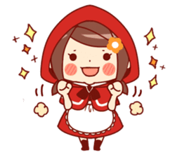 Little Red Riding Hood & Wolf sticker #9105209