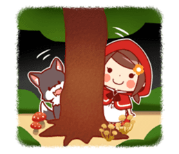 Little Red Riding Hood & Wolf sticker #9105211