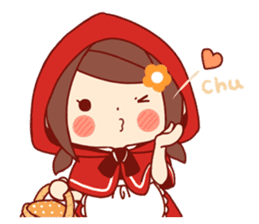 Little Red Riding Hood & Wolf sticker #9105213