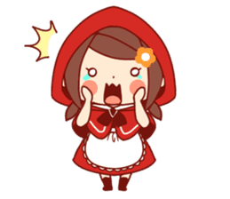 Little Red Riding Hood & Wolf sticker #9105217