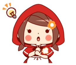 Little Red Riding Hood & Wolf sticker #9105222