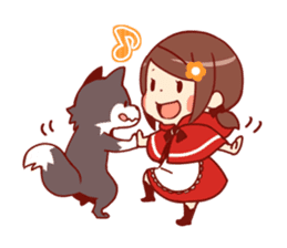 Little Red Riding Hood & Wolf sticker #9105223