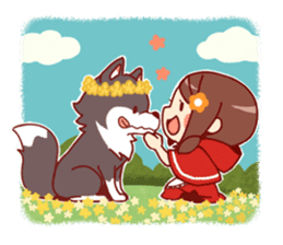 Little Red Riding Hood & Wolf sticker #9105224
