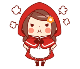 Little Red Riding Hood & Wolf sticker #9105225