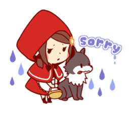 Little Red Riding Hood & Wolf sticker #9105227