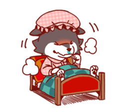 Little Red Riding Hood & Wolf sticker #9105229