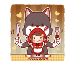 Little Red Riding Hood & Wolf sticker #9105234