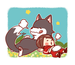 Little Red Riding Hood & Wolf sticker #9105235