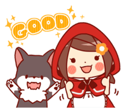 Little Red Riding Hood & Wolf sticker #9105237