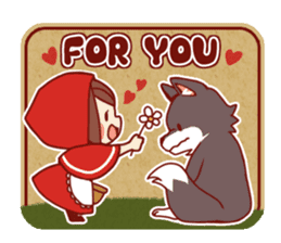 Little Red Riding Hood & Wolf sticker #9105238