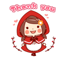 Little Red Riding Hood & Wolf sticker #9105239