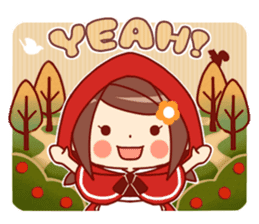 Little Red Riding Hood & Wolf sticker #9105240