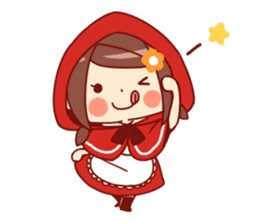 Little Red Riding Hood & Wolf sticker #9105243