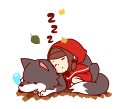 Little Red Riding Hood &  Wolf sticker #9105246