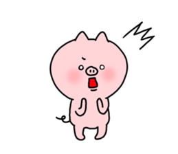 The smile of pig 4 sticker #9105316