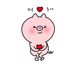 The smile of pig 4 sticker #9105320