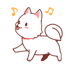 Cheerful Hokkaido dog sticker #9105571