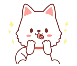 Cheerful Hokkaido dog sticker #9105599