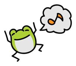 Keko the frog "frog with balloon" sticker #9105528