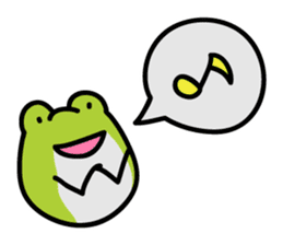 Keko the frog "frog with balloon" sticker #9105529