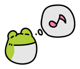 Keko the frog "frog with balloon" sticker #9105530
