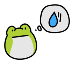Keko the frog "frog with balloon" sticker #9105532