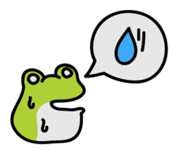 Keko the frog "frog with balloon" sticker #9105534