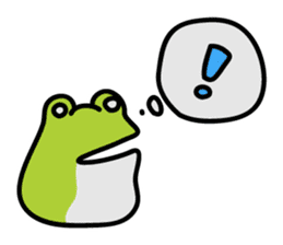 Keko the frog "frog with balloon" sticker #9105538