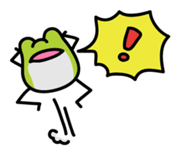 Keko the frog "frog with balloon" sticker #9105539