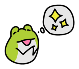 Keko the frog "frog with balloon" sticker #9105546