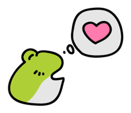 Keko the frog "frog with balloon" sticker #9105548