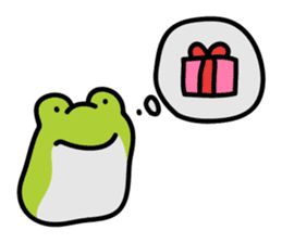 Keko the frog "frog with balloon" sticker #9105554