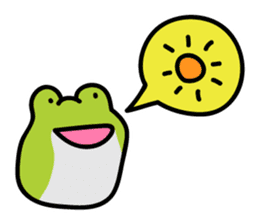 Keko the frog "frog with balloon" sticker #9105556