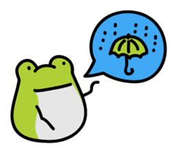 Keko the frog "frog with balloon" sticker #9105557