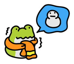 Keko the frog "frog with balloon" sticker #9105559