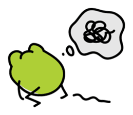 Keko the frog "frog with balloon" sticker #9105561