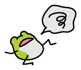 Keko the frog "frog with balloon" sticker #9105562