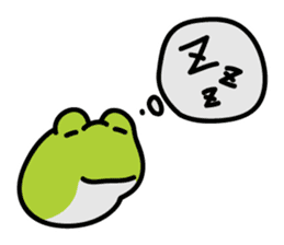 Keko the frog "frog with balloon" sticker #9105563