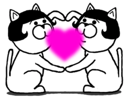 Bob hair cat sticker #9105767