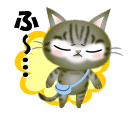 The cat happy every day. sticker #9106125