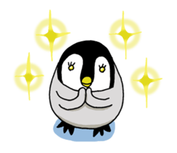 Convenient penguin sticker #9106528