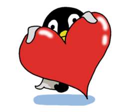 Convenient penguin sticker #9106531