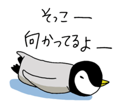 Convenient penguin sticker #9106541